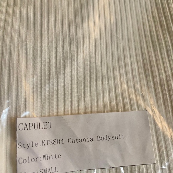 Capulet Catania Tank Bodysuit White Small NWT NEW - Picture 4 of 4